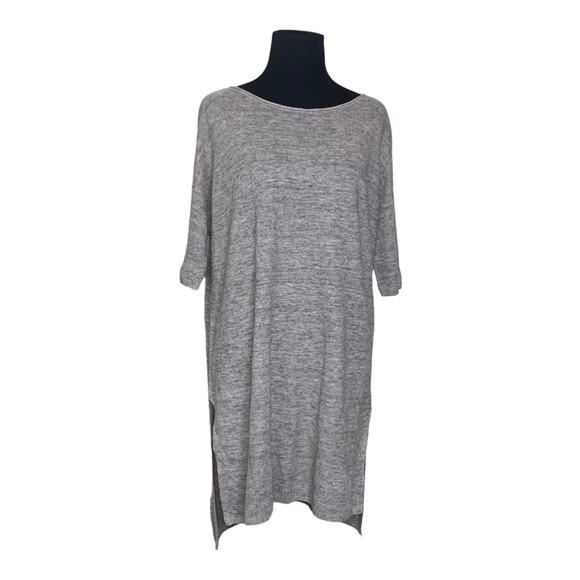 Eileen Fisher light brown linen knit short sleeves tunic top size M - Picture 8 of 10